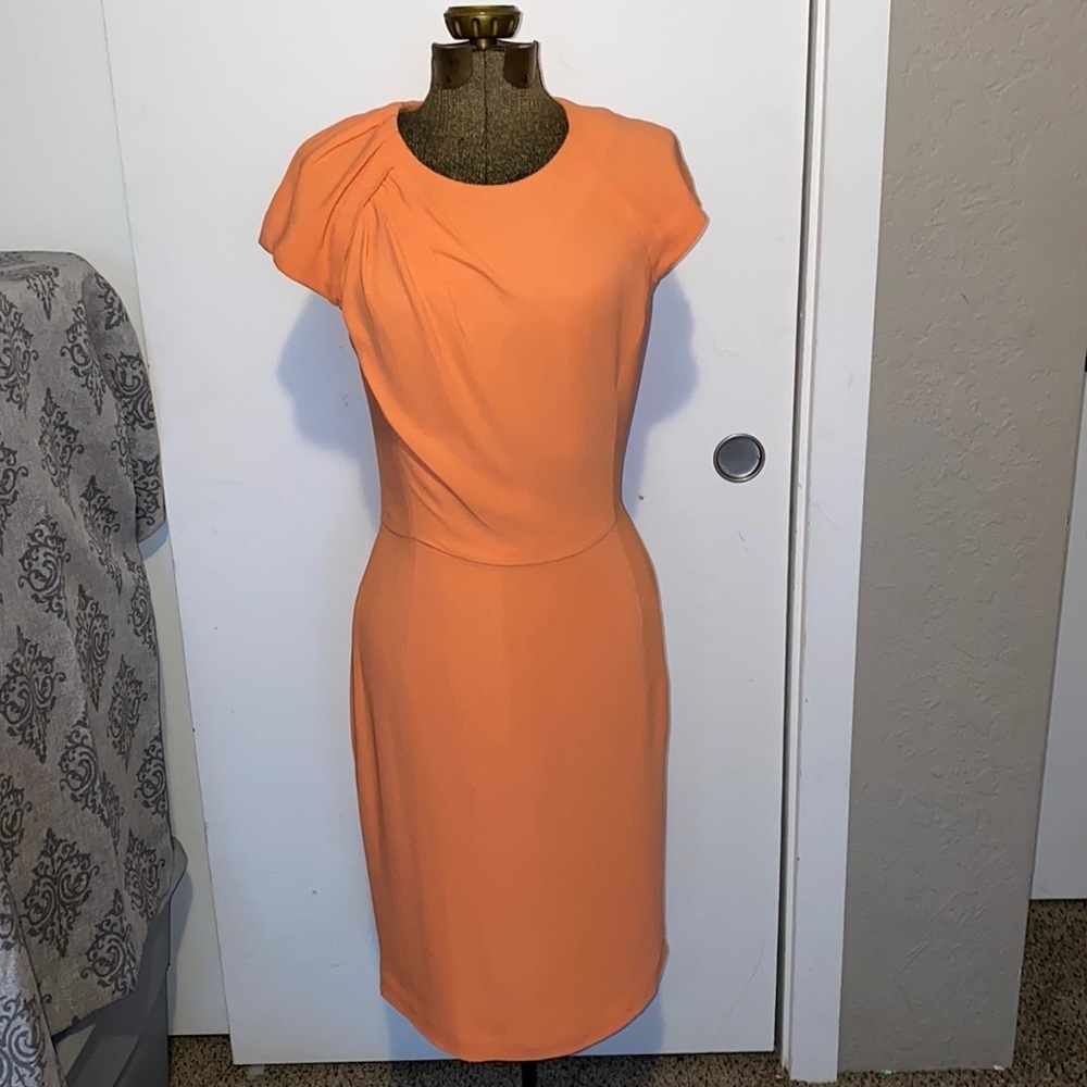 VIKTOR & ROLF ORANGE MIDI DRESS SMALL